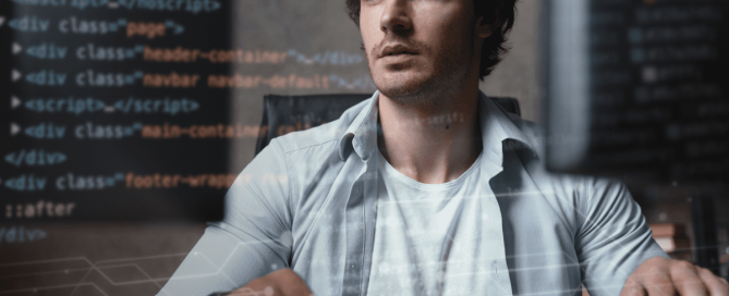 html-css-collage-concept-with-person- c developer