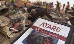 Hundred of Atari ET Game cartridges were found buried in the desert